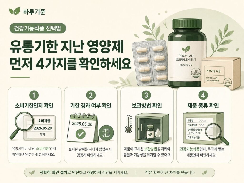 유통기한 지난 영양제 소비기한과 보관방법, 제품 종류 확인 순서
