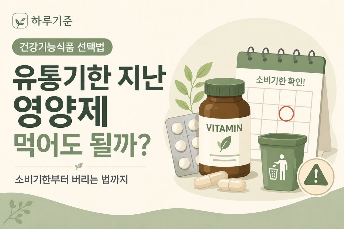 유통기한 지난 영양제 먹어도 될까 소비기한과 버리는 법 안내