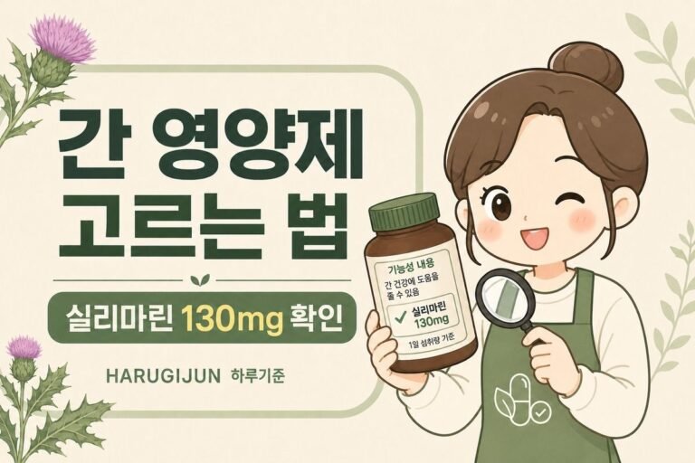 간 영양제 고르는 법, 기능정보와 실리마린 함량 확인 기준