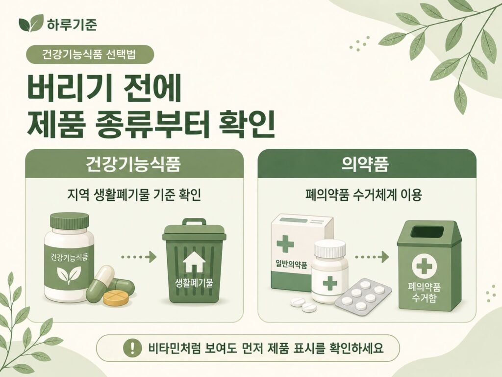 유통기한 지난 영양제 건강기능식품과 의약품 폐기 방법 차이