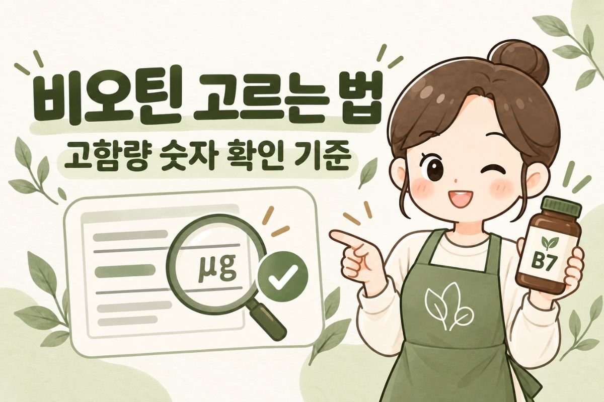 비오틴 고르는 법과 고함량 제품 표시 확인 기준