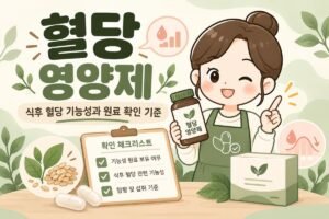 혈당 영양제 식후 혈당 기능성과 원료 확인 기준