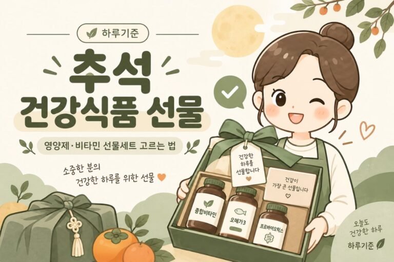 추석 건강식품 선물, 영양제·비타민 선물세트 고르는 법