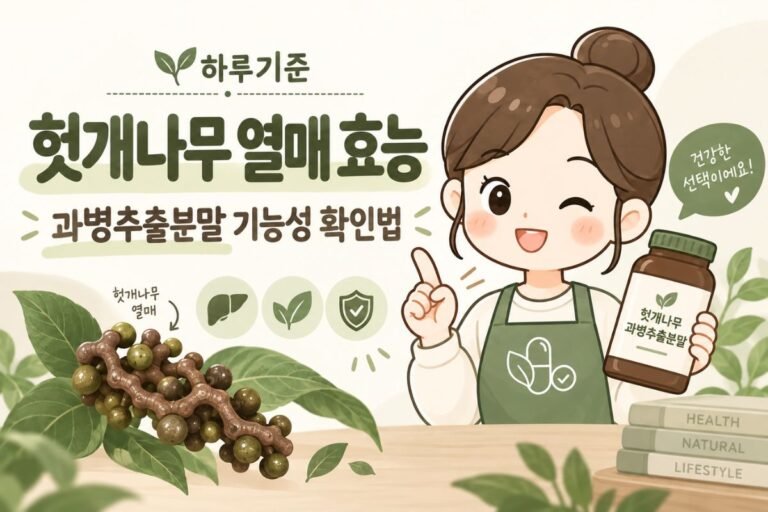 헛개나무 열매 효능, 숙취 표현과 과병추출분말 기능성 확인법