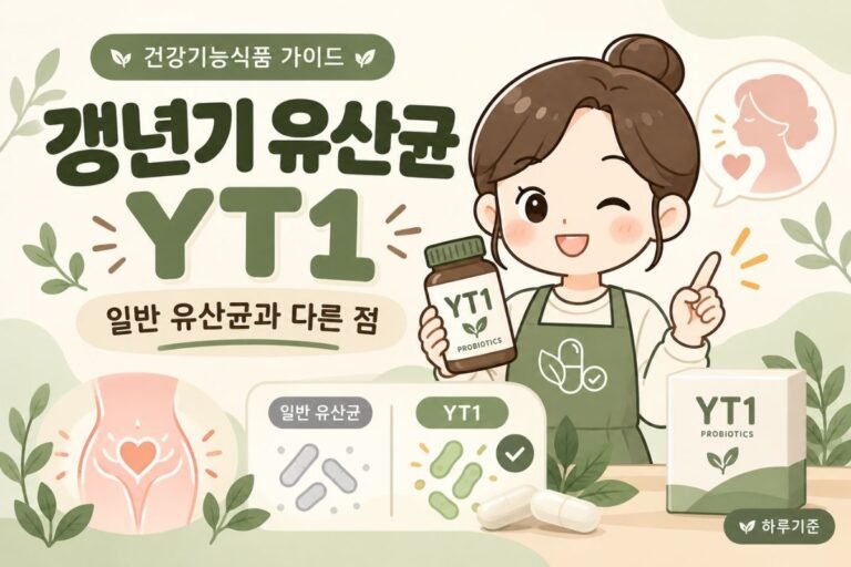 갱년기 유산균 YT1이란? 일반 유산균과 다른 점과 기능성 확인법