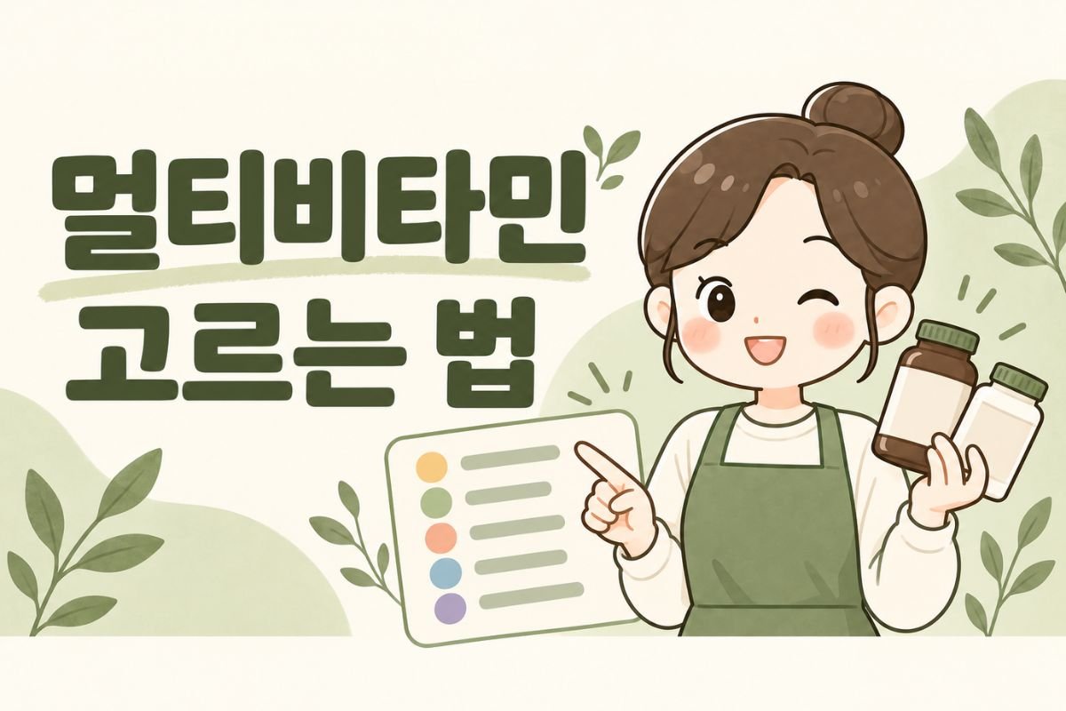멀티비타민 고르는 법과 영양성분 확인 기준을 안내하는 하루기준 썸네일
