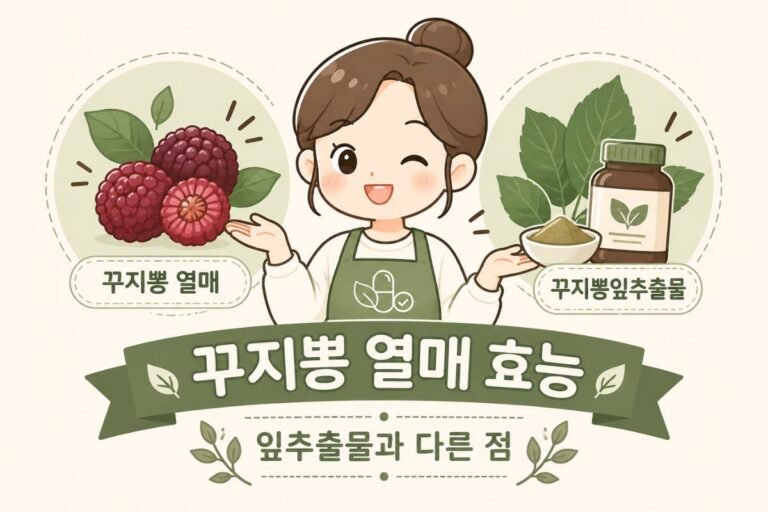 꾸지뽕 열매 효능, 식약처 인정 꾸지뽕잎추출물과 다른 점